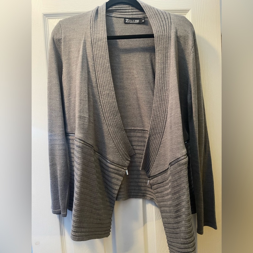 Half zip cardigan